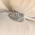 Silver Leaf Ring