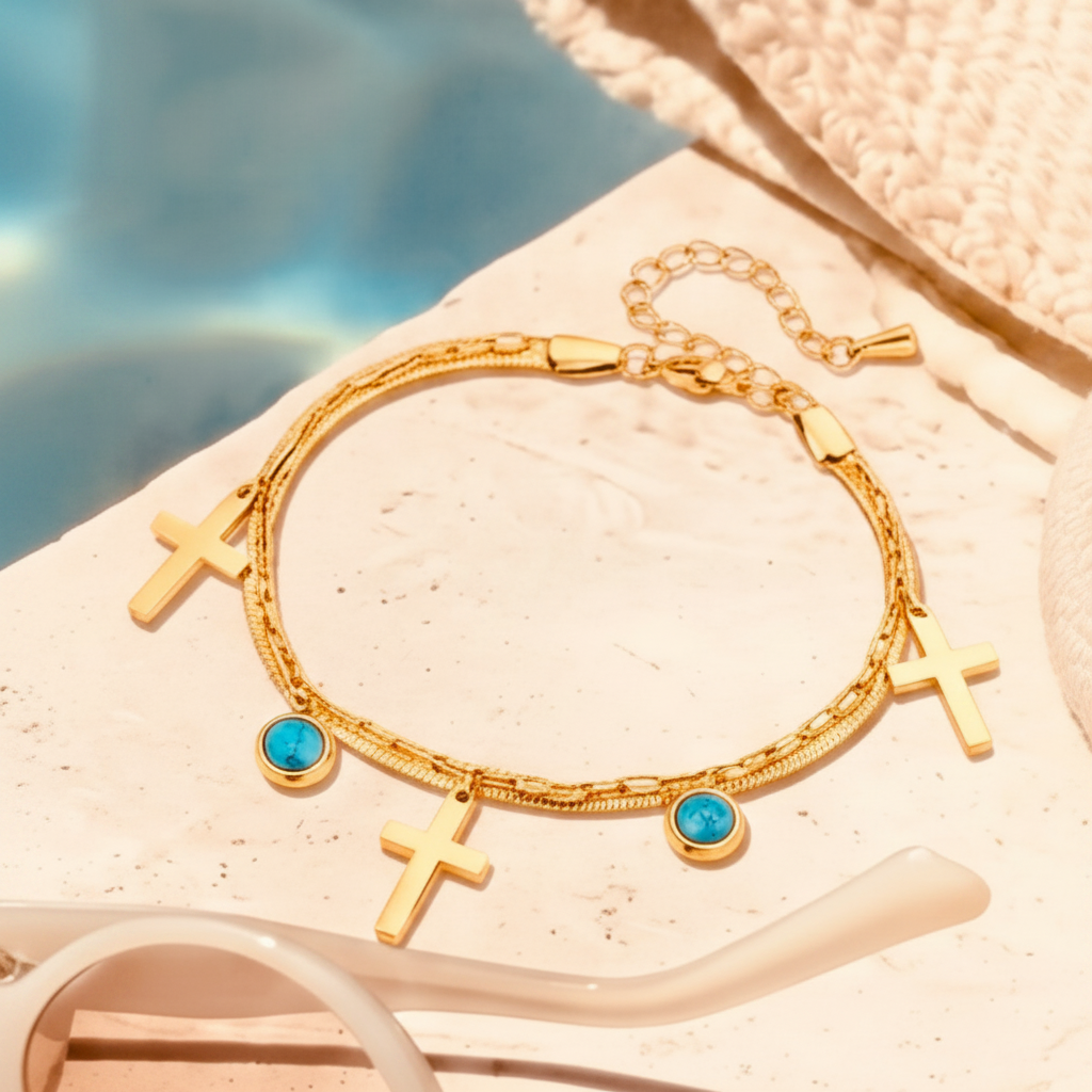 Santorini Cross Bracelet