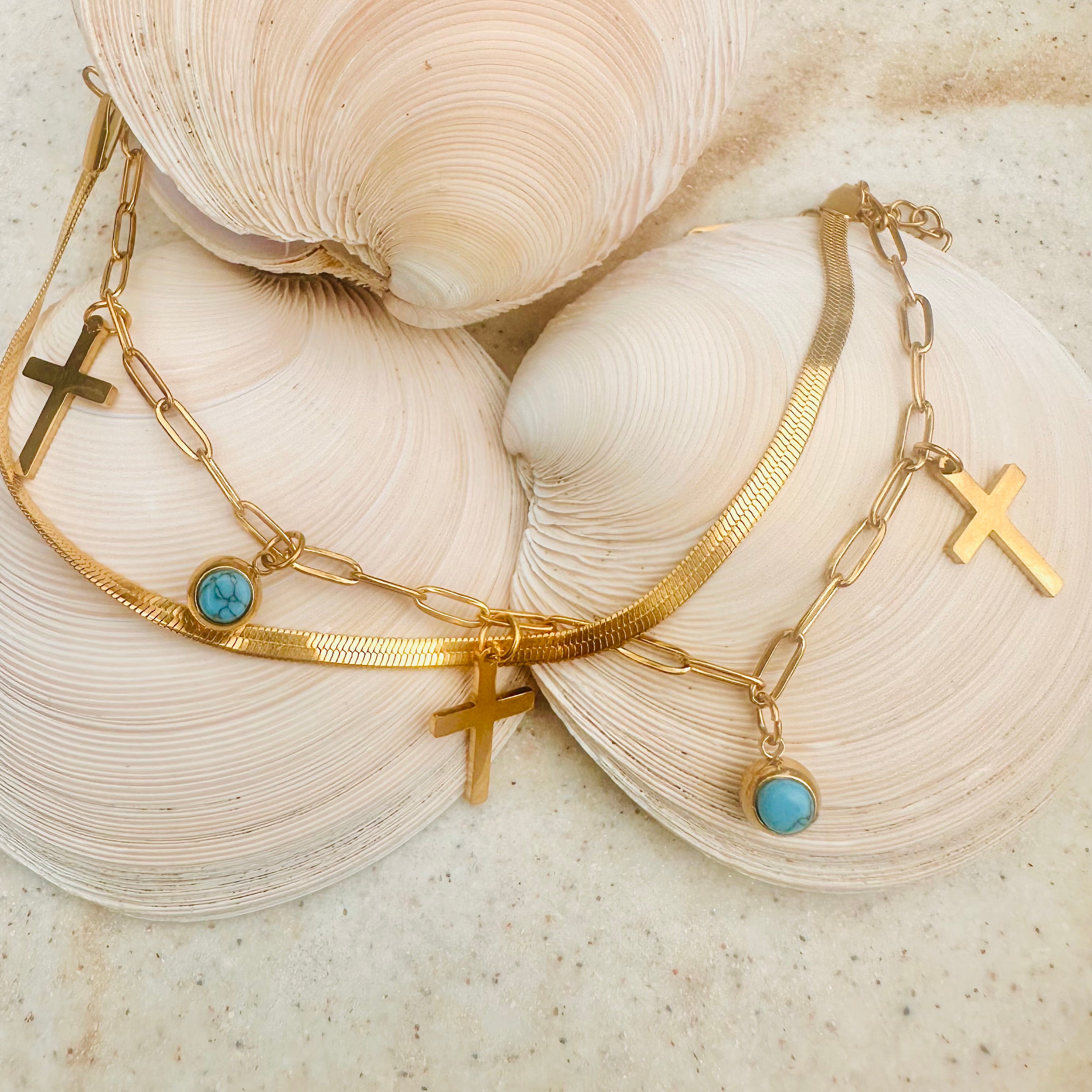 Santorini Cross Bracelet