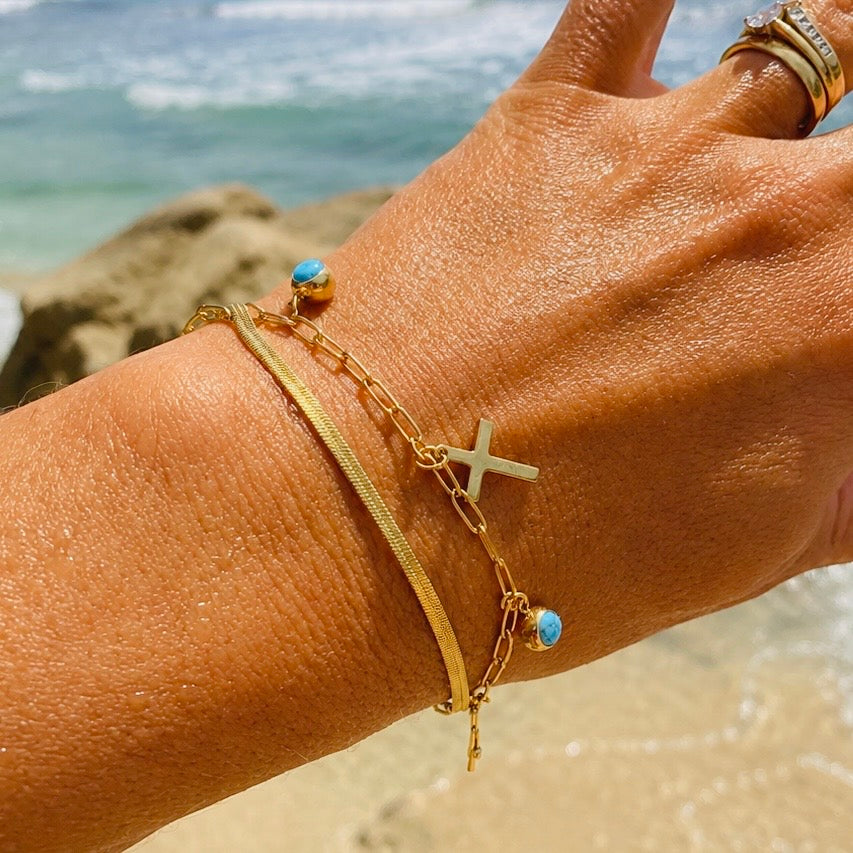 Santorini Cross Bracelet