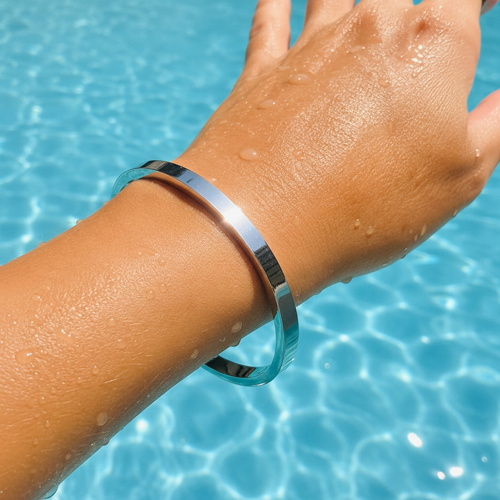 Silver Tide Bangle